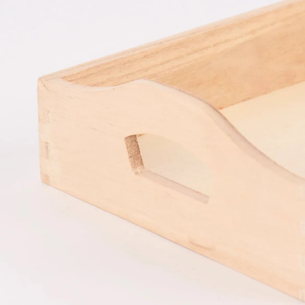 Creativ Company Deko Tablett rechteckig mit Griffen 30x17x5cm
