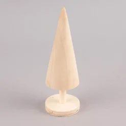Creativ Company Deko Tannenbaum klein Holz naturbelassen 5x15,5cm
