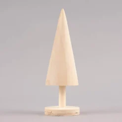 Creativ Company Deko Tannenbaum klein Holz naturbelassen 5x15,5cm