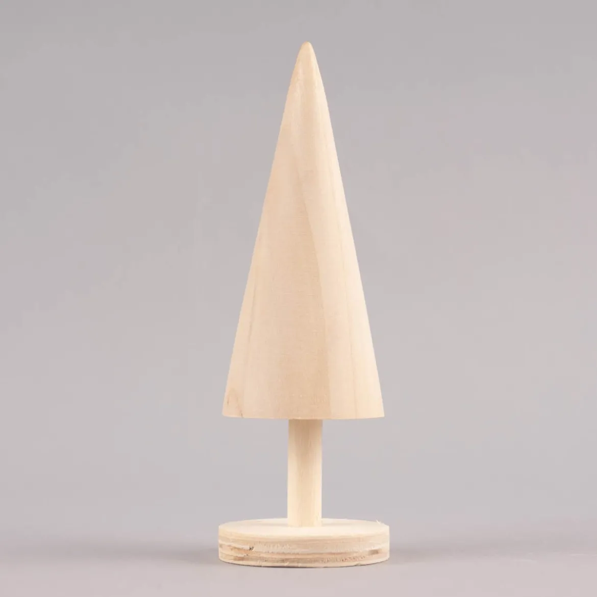 Creativ Company Deko Tannenbaum klein Holz naturbelassen 5x15,5cm
