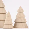 Creativ Company Deko Weihnachtsbäume aus Holz 3 Stück verschieden groß
