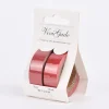 Creativ Company Design Tape 2 Rollen einfarbig rot glitzernd 15mm Breite