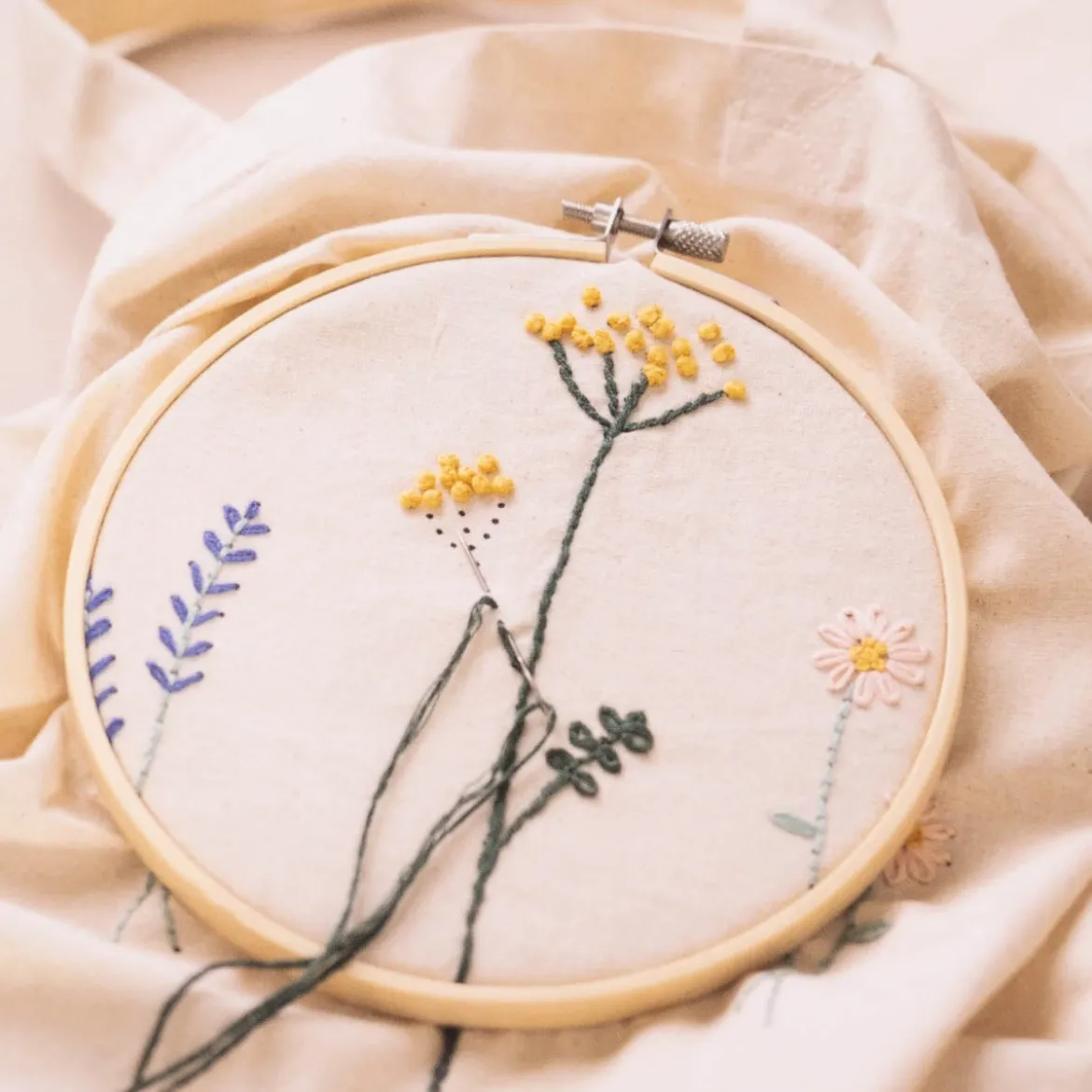 Creativ Company DIY Bastelset Stickerei für Anfänger