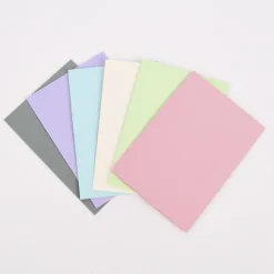 Creativ Company Doppelkarten mit Umschlag uni 6er Set verschiedene Farben