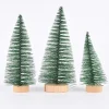 Creativ Company 3er Set kleine Deko Weihnachtsbäume verschieden groß Holz Metall grün natur 10-14cm