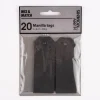 Creativ Company Geschenkanhänger mit leichter Struktur 20 Stück einfarbig schwarz 3x8cm