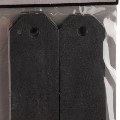 Creativ Company Geschenkanhänger mit leichter Struktur 20 Stück einfarbig schwarz 3x8cm