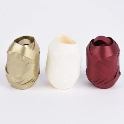 Creativ Company Geschenkband 3er Set matt rot gold weiß 0,1x100cm