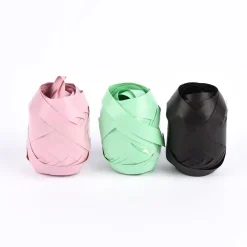 Creativ Company Geschenkband 3er Set matt schwarz lindgrün rosa 0,1x100cm