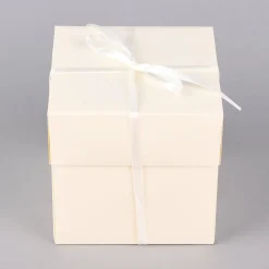 Creativ Company Geschenkbox Explosionsbox weiß 12x12x12cm