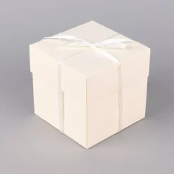 Creativ Company Geschenkbox Explosionsbox weiß 12x12x12cm
