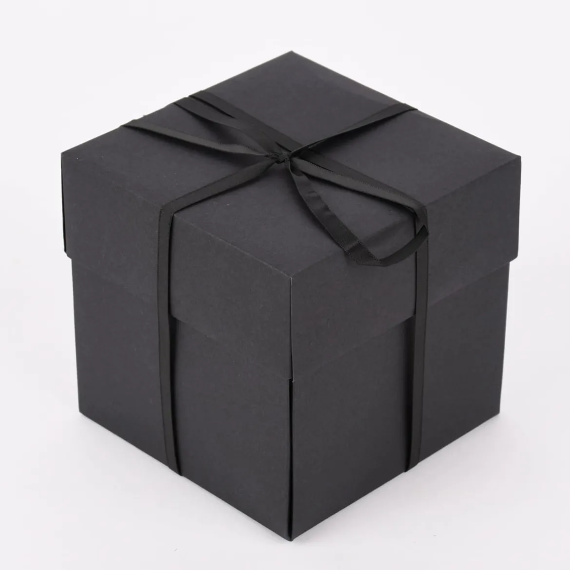 Creativ Company Geschenkbox Explosionsbox schwarz 12x12x12cm