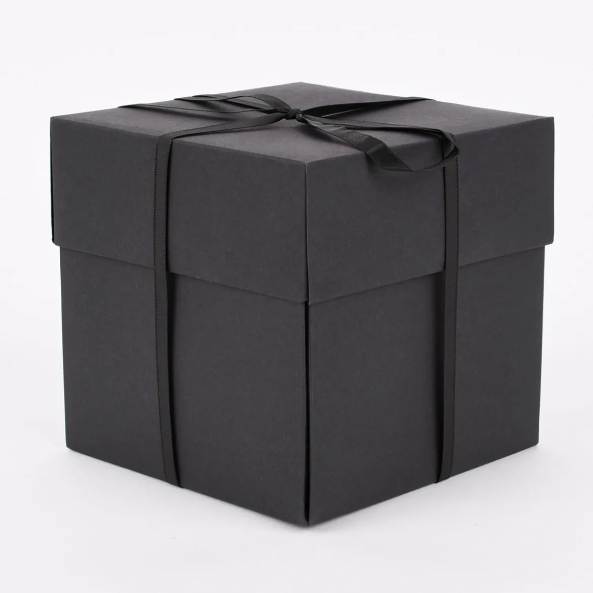 Creativ Company Geschenkbox Explosionsbox schwarz 12x12x12cm