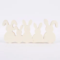 Creativ Company Hasenfamilie Holz blanko 30x11cm