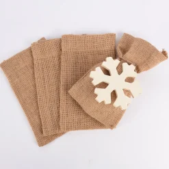 Creativ Company Jutebeutel 4 Stück braun 10x15cm