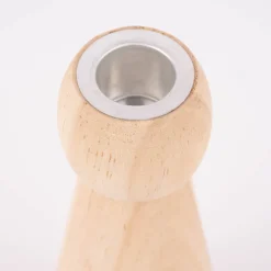 Creativ Company Kerzenhalter für Stabkerzen Kegel Kiefernholz natur 6x14,5cm