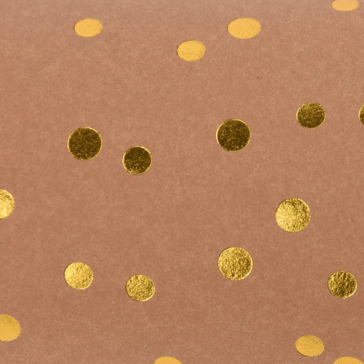 Creativ Company Lederpapier Bogen goldfarbig gepunktet Stärke 0,55mm natur 50x100cm