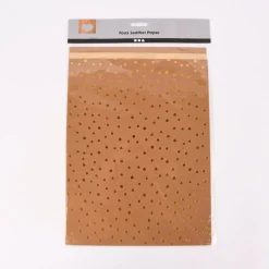 Creativ Company Lederpapier 3 Blatt verschiedene Designs Stärke 0,55mm braun gold 21x27,5cm