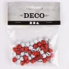 Creativ Company Mini Glöckchen 50 Stück rot weiß sortiert 0,8cm