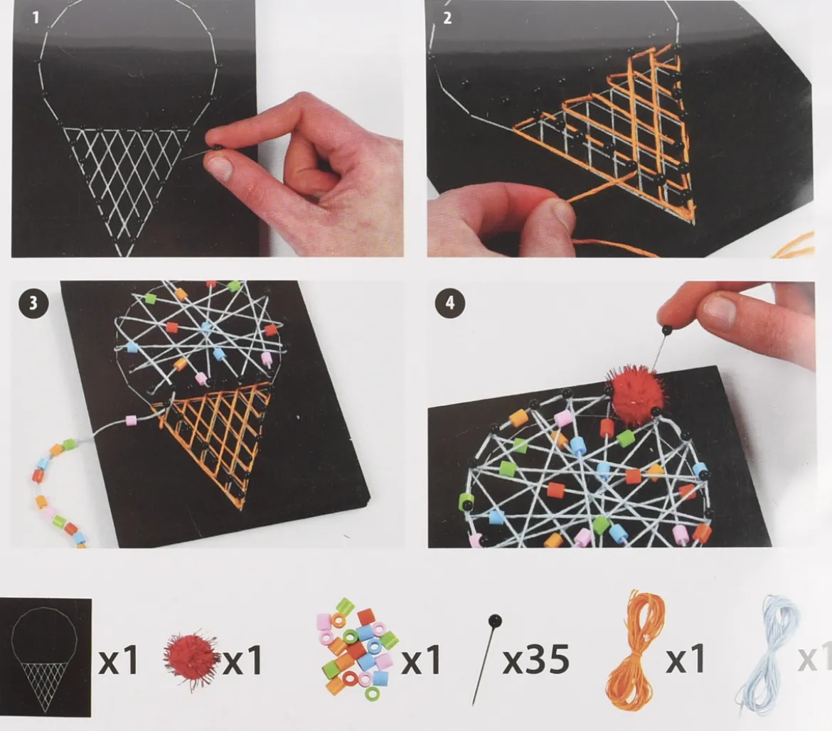 Creativ Company Mini-Kreativset Eis für 2 Stück