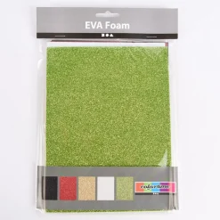 Creativ Company Moosgummi-Bögen Glitzer 5 verschiedene Farben selbstklebend A5 15x21cm