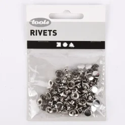 Creativ Company Nieten Metall silberfarbig 50 Stück 7mm