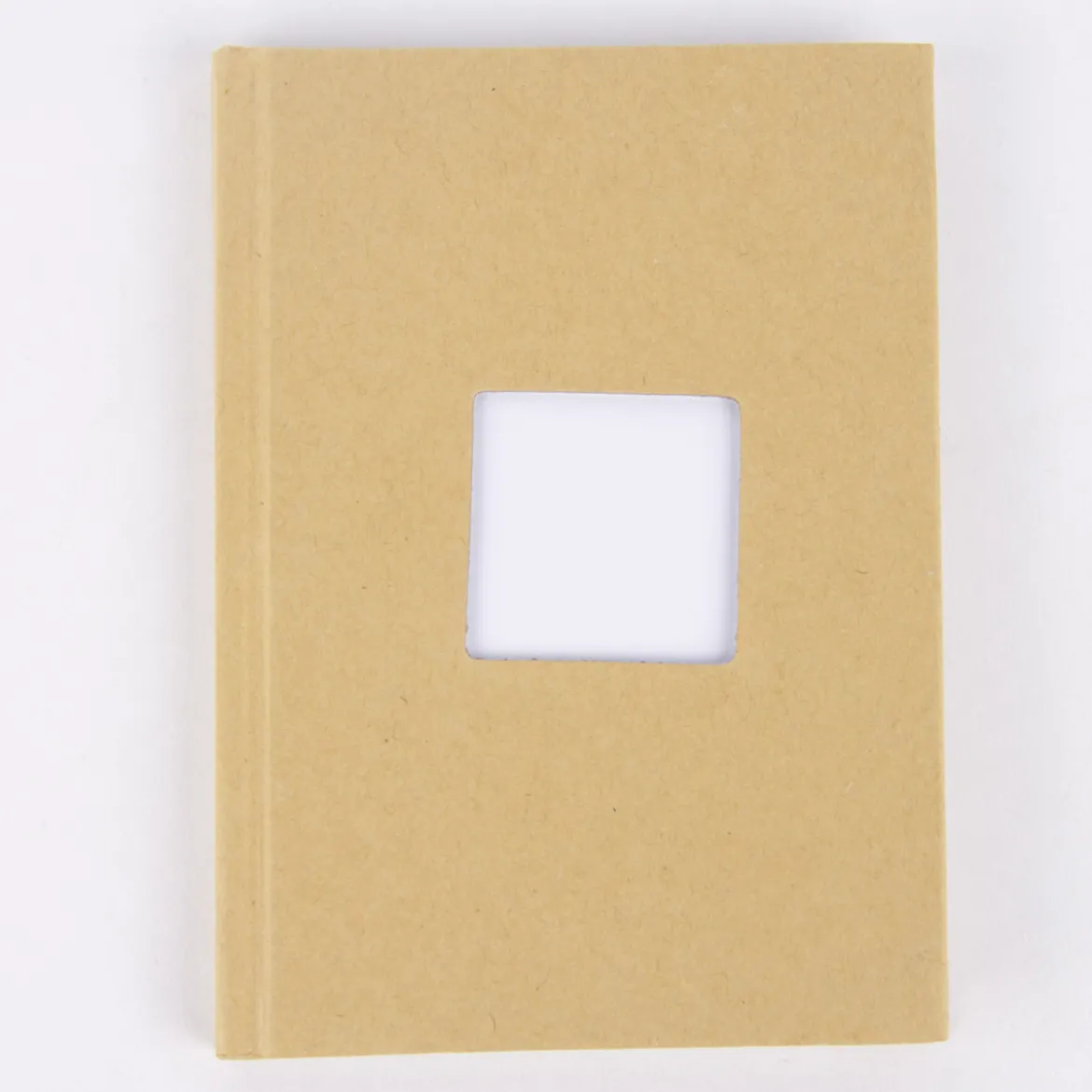 Creativ Company Notizbuch mit Sichtfenster A6 braun 10,5x15cm