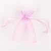 Creativ Company Organzabeutel mit Zugband 10er Pack rosa 6x10cm
