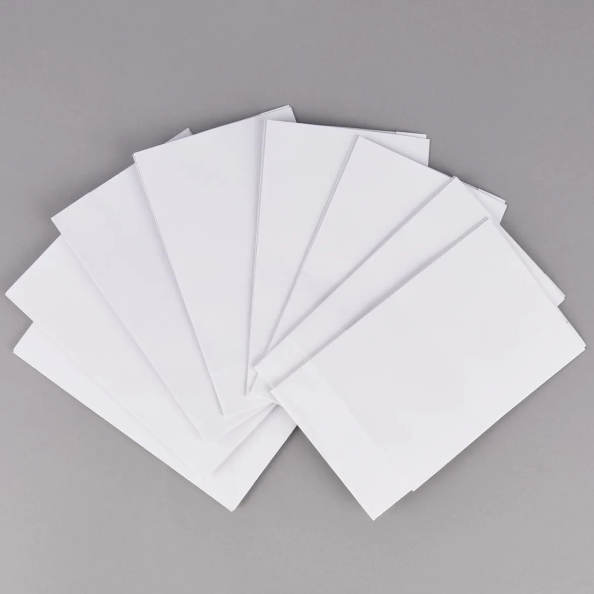 Creativ Company Papiertüte 10er Pack einfarbig weiß 9x17x6cm