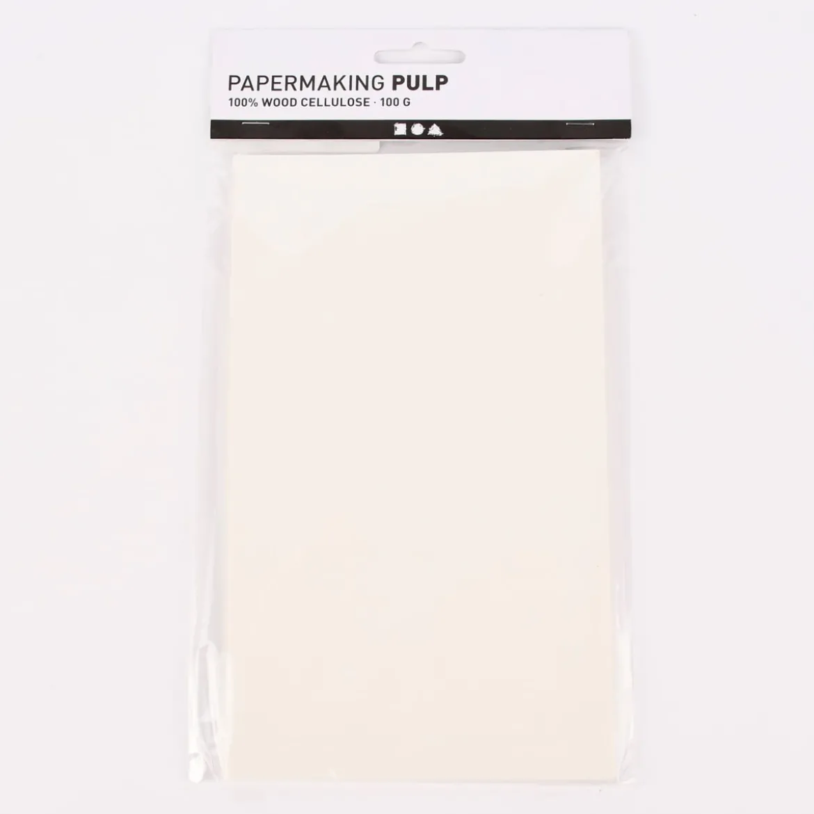 Creativ Company Papierzellstoff zum Papierschöpfen naturweiß 100g