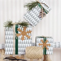 Creativ Company Schneesterne 16 Stück aus Lederpapier natur verschiedene Größen