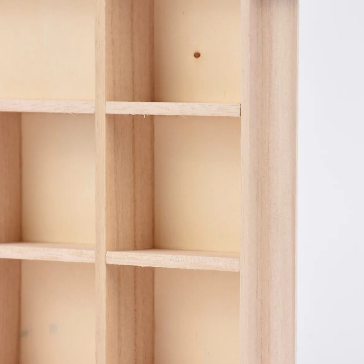 Creativ Company Setzkasten Haus mit 9 Fächern Holz 25,5x26x3,5cm