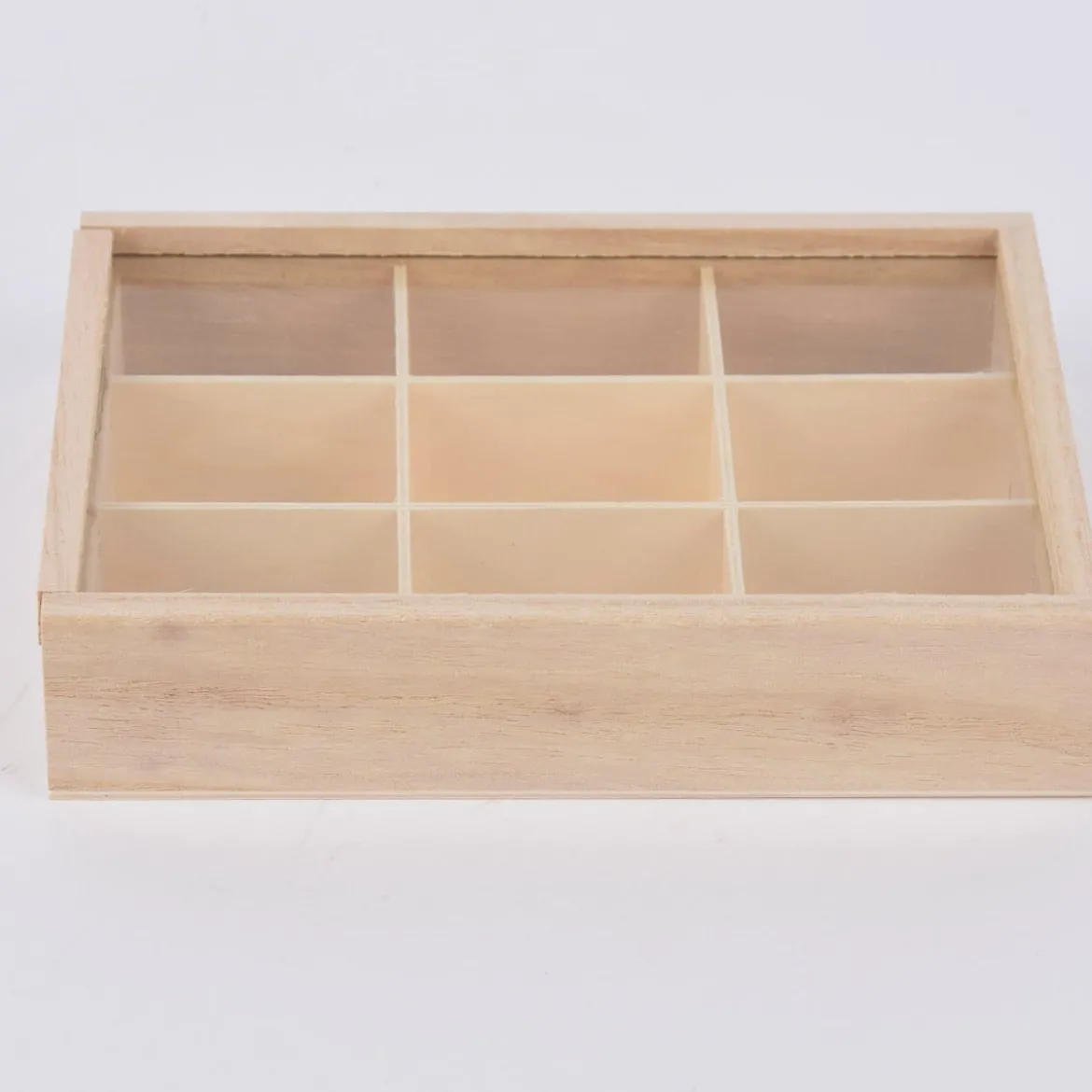 Creativ Company Setzkasten mit 9 Fächern Holz 17x13x3,5cm