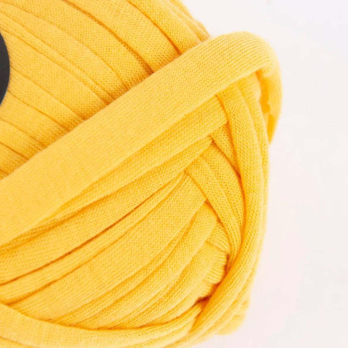 Creativ Company Spaghetti-Garn aus 100% Polyester gelb 35m lang 100g