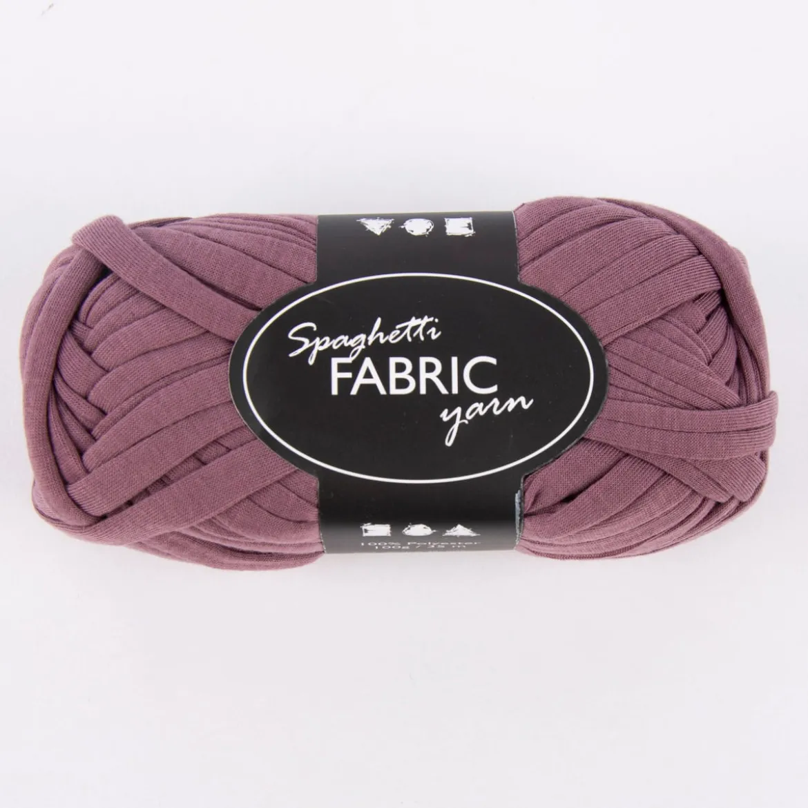 Creativ Company Spaghetti-Garn aus 100% Polyester lila 35m lang 100g