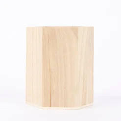 Creativ Company Stiftehalter sechseckig Holz 8x10,5cm