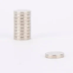 Creativ Company Supermagnet 10 Stück zum Aufkleben silber 1cm