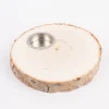 Creativ Company Teelichthalter Holzscheibe rund naturbelassen 15,5x2cm