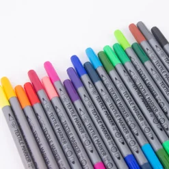 Creativ Company Textilmalstifte Set 20 Stück verschiedenfarbig Standardfarben