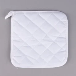 Creativ Company Topflappen Set 4 Stück aus Baumwolle weiß 20x20cm