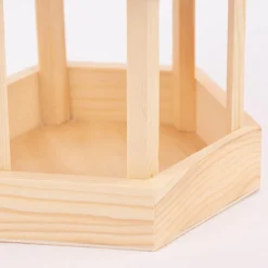 Creativ Company Vogelfutterhaus mit Zinkdach Kiefernholz natur silberfarbig 22x16,5x18cm