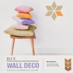 Creativ Company Wanddeko blanko Holz verschiedene Formen