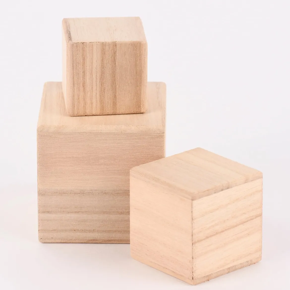 Creativ Company Würfel 3er Set Holz verschiedene Größen