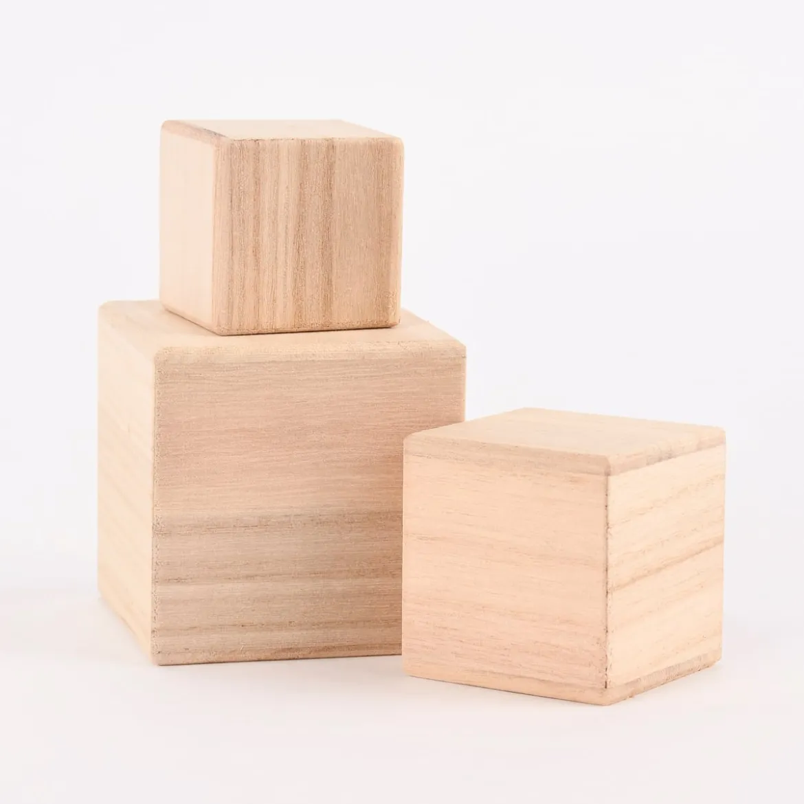 Creativ Company Würfel 3er Set Holz verschiedene Größen