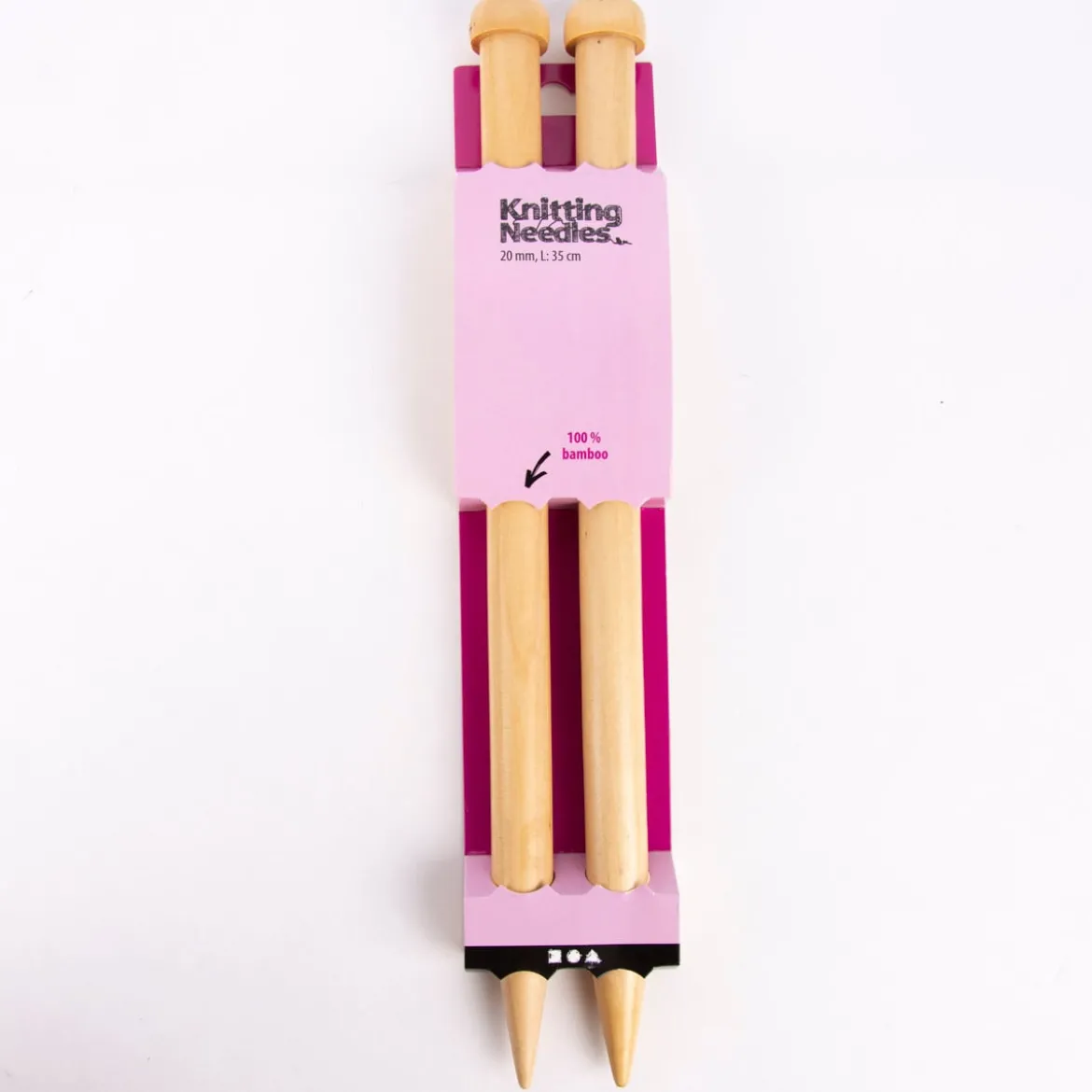 Creativ Company XL Stricknadel 1 Paar aus Holz No. 20 L: 35cm