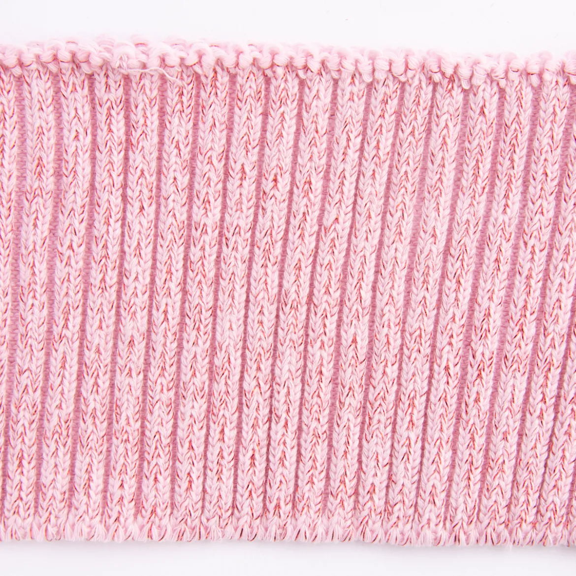 Cuff Bündchen Fertigbündchen Grobstrick Glitzer einfarbig rosa pink 7x110cm