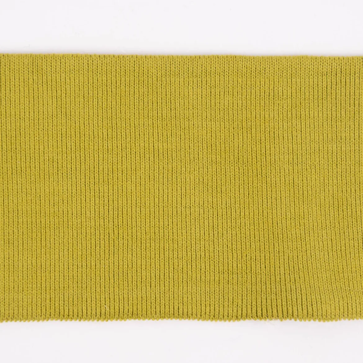 Cuff Bündchen Fertigbündchen Organic Bio einfarbig dunkel lime 7x135cm