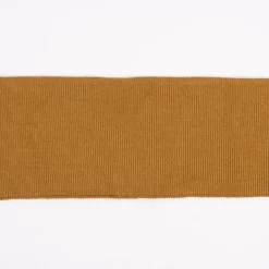 Cuff Bündchen Fertigbündchen Organic Bio einfarbig ocker dunkel 7x135cm