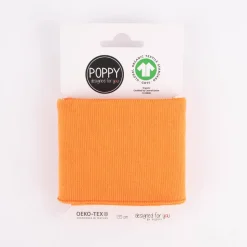 Cuff Bündchen Fertigbündchen Organic Bio einfarbig orange 7x135cm