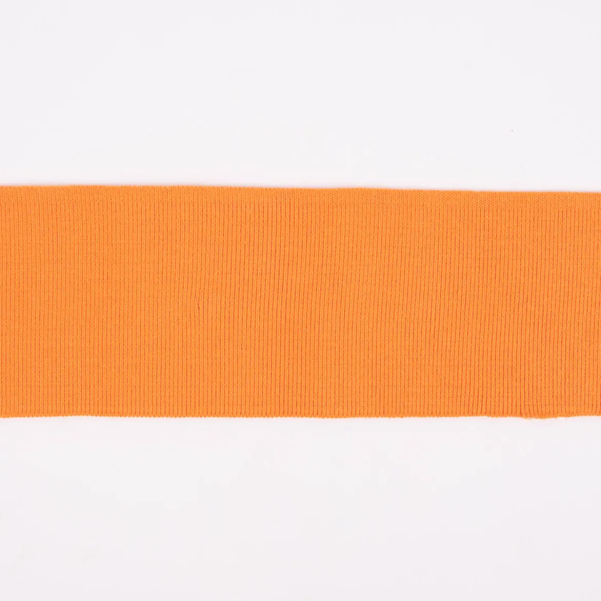 Cuff Bündchen Fertigbündchen Organic Bio einfarbig orange 7x135cm